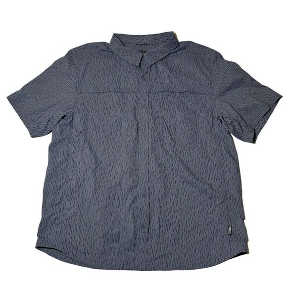 Men’s XL REI trail hiking button down shirt blue - Picture 1 of 2